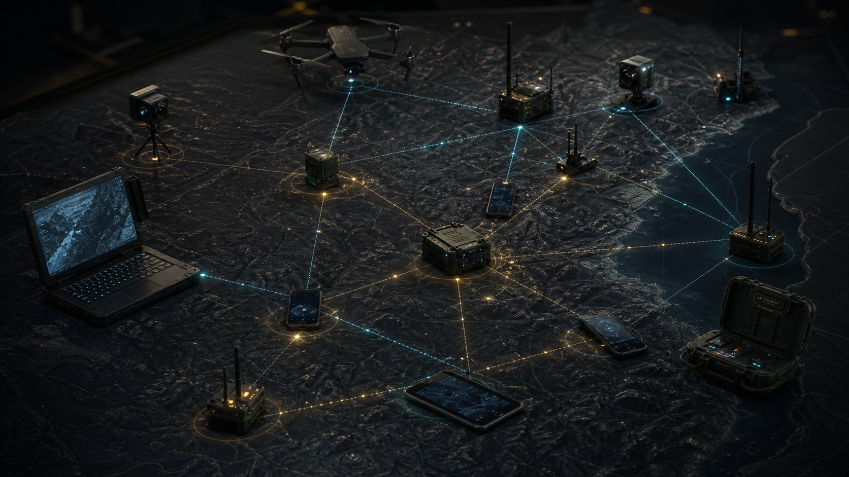 EdgeLance mesh network capability visualization