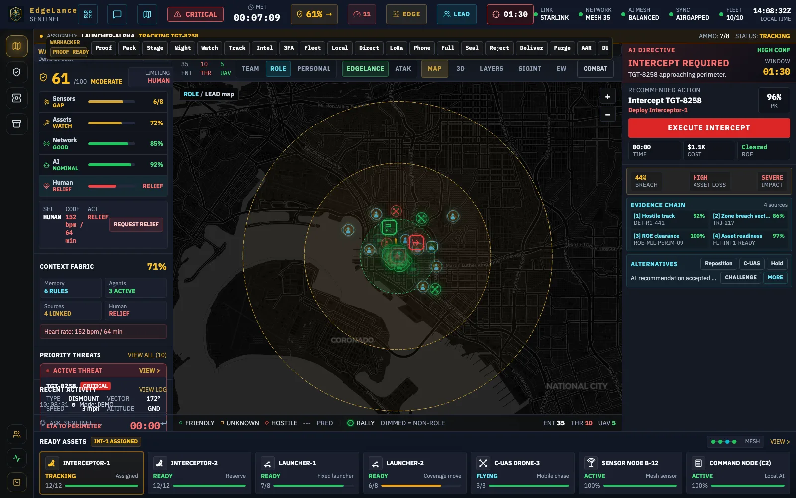 EdgeLance map surface screenshot